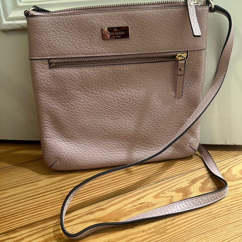 Kate Spade Pink Pebbled Leather Crossbody